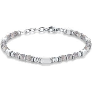 Grey White Boho Beaded Bracelets for Women Trendy Jewelry Gifts for Lover, Mom